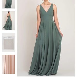 NAVY Jenny Yoo Bridesmaids Dress Maddi